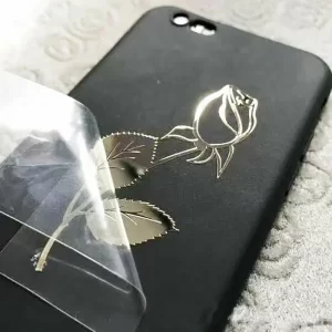 Custom Pegatina Embossed Metal Sticker Luxury 3D Logo Uv Transfer Label Stickers for Packing