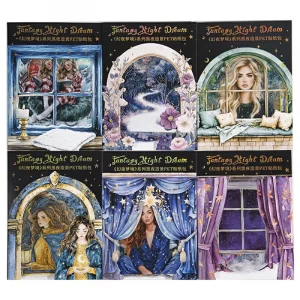 30pcs Fantasy Night Dream Series PET Sticker Pack Night Scenery Manual Material Sticker