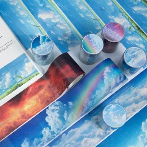 Cloud series sky cloud themed hand account decorative tape creative material washi sticker
