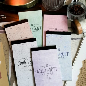 Gentle Monologues Series Material Notebook Retro Account Decoration Collage Material 30 sheets