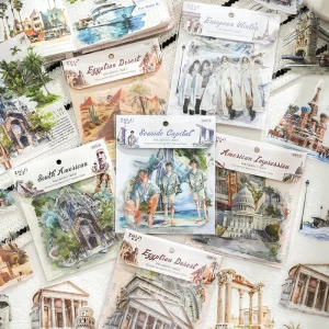 Paper Trace Global Journey Series PET Sticker Pack 30pcs in the Egyptian Desert