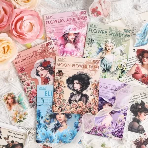 ancient style washi sticker bag DIY hand account diary decoration material girl sticker pack