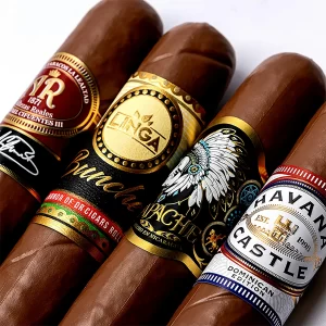 Custom Gold Foil Art Paper Cigar Bands Embossed Cigar Ring Labels