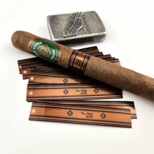 Custom 3D Spot UV Gold Foil Art Paper Cigar Bands Embossed Cigar Ring Labels