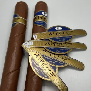 Custom Stickers Logo Labels for Cigars Gold Foil and Printing Led Bottle Labels Cosmetics Private Label Stickers