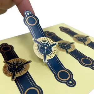 Customized Printed 3d Embossed Gold Stamping Cigar Ring Labels Stickers Cigar Band
