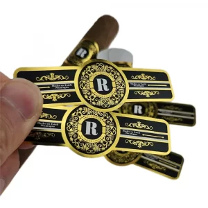 Factory Custom Stamping Printing Laser Sticker Anti-counterfeiting Cigarette Label Cigar Band Cigar Label Cigar Ring