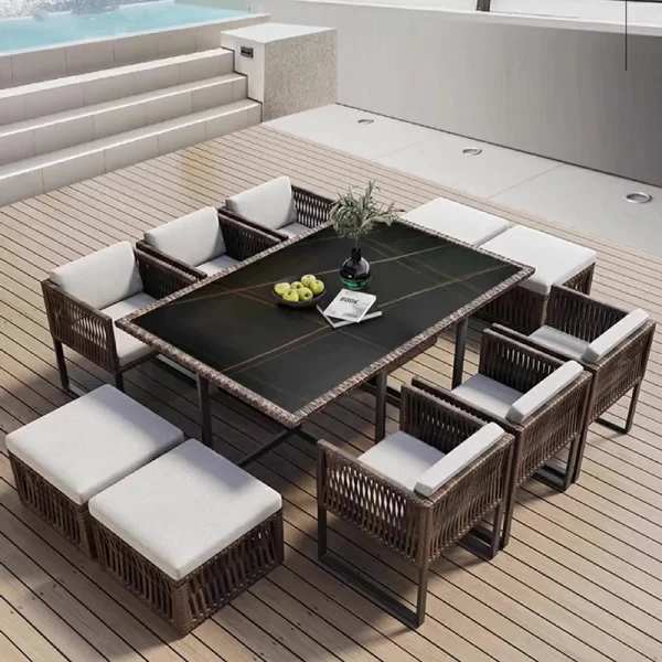 Outdoor tables and chairs (12)