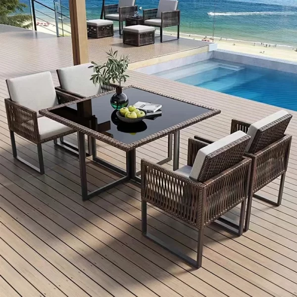 Outdoor tables and chairs (9)