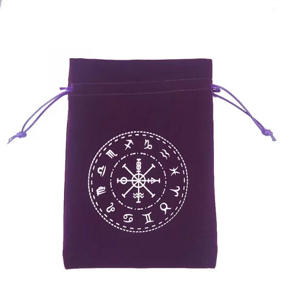 13x18 Tarot Card Bag for Twelve Constellations, Small Item Storage Bag, Jewelry Crystal Stone Storage Bag (8)