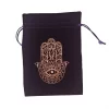 13x18 Tree of Life Velvet Card Bag Small Items Jewelry Crystal Stone Storage Bag Owl Bag Black (7)