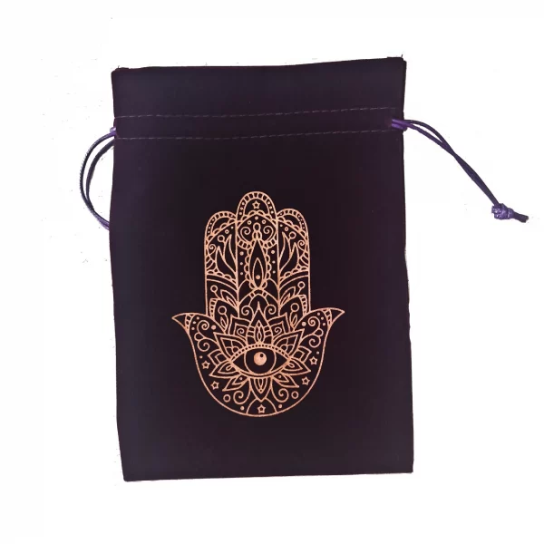 13x18 Tree of Life Velvet Card Bag Small Items Jewelry Crystal Stone Storage Bag Owl Bag Black (7)