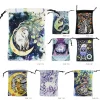 13x18cm Tarot Bag New Colorful Animal Printed Velvet Bag Christmas Gift Accessories Bundle Pocket Storage (1)