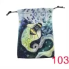 13x18cm Tarot Bag New Colorful Animal Printed Velvet Bag Christmas Gift Accessories Bundle Pocket Storage (11)