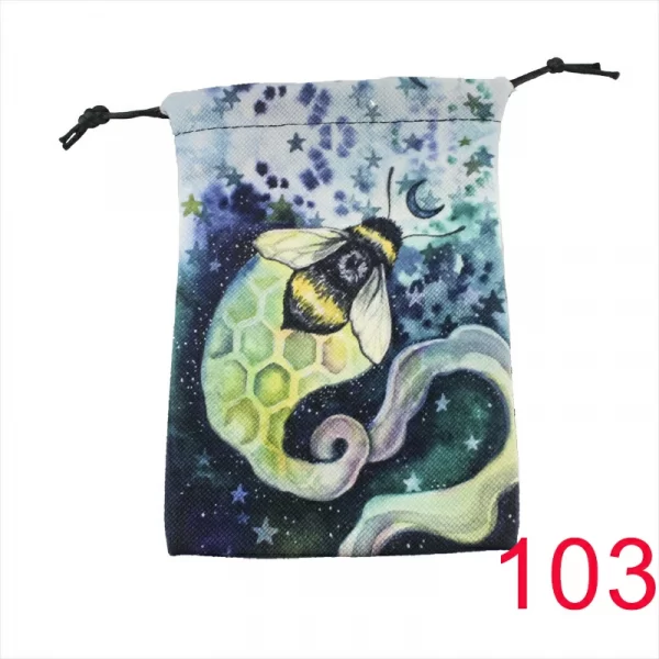 13x18cm Tarot Bag New Colorful Animal Printed Velvet Bag Christmas Gift Accessories Bundle Pocket Storage (11)