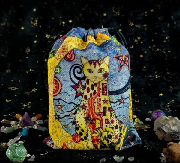 13x18cm Tarot Bag New Colorful Animal Printed Velvet Bag Christmas Gift Accessories Bundle Pocket Storage (14)