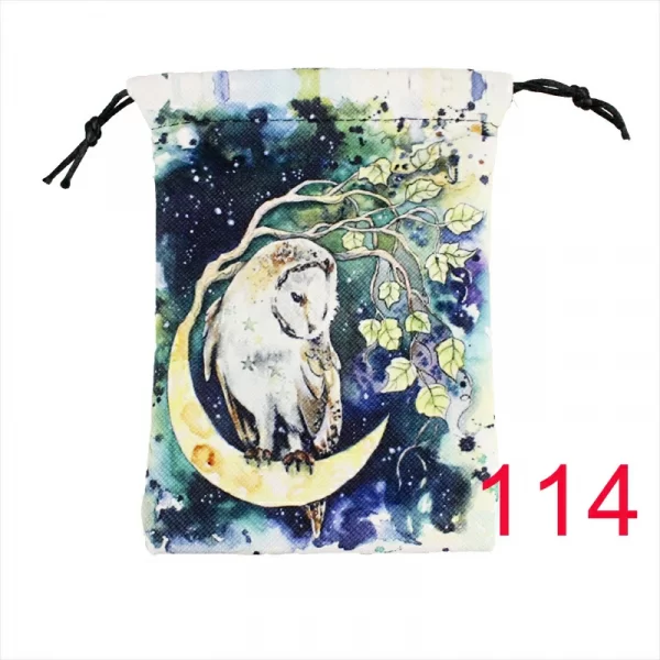 13x18cm Tarot Bag New Colorful Animal Printed Velvet Bag Christmas Gift Accessories Bundle Pocket Storage (15)
