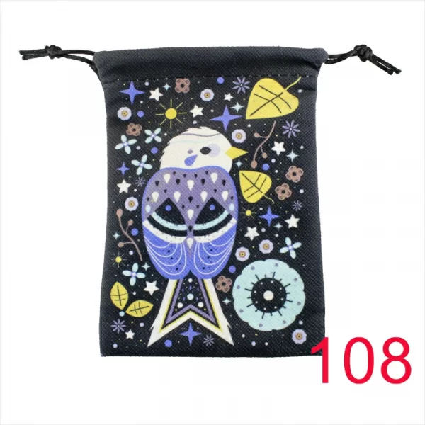 13x18cm Tarot Bag New Colorful Animal Printed Velvet Bag Christmas Gift Accessories Bundle Pocket Storage (7)