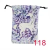 13x18cm Tarot Bag New Colorful Animal Printed Velvet Bag Christmas Gift Accessories Bundle Pocket Storage (8)