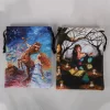 14x18cm double-sided velvet bag, Christmas and Halloween gift bag, small item storage gift bag (11)