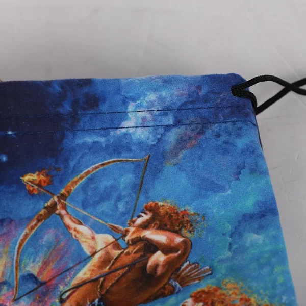 14x18cm double-sided velvet bag, Christmas and Halloween gift bag, small item storage gift bag (12)