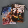 14x18cm double-sided velvet bag, Christmas and Halloween gift bag, small item storage gift bag (3)