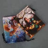14x18cm double-sided velvet bag, Christmas and Halloween gift bag, small item storage gift bag (5)
