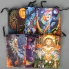 14x18cm double-sided velvet bag, Christmas and Halloween gift bag, small item storage gift bag (6)