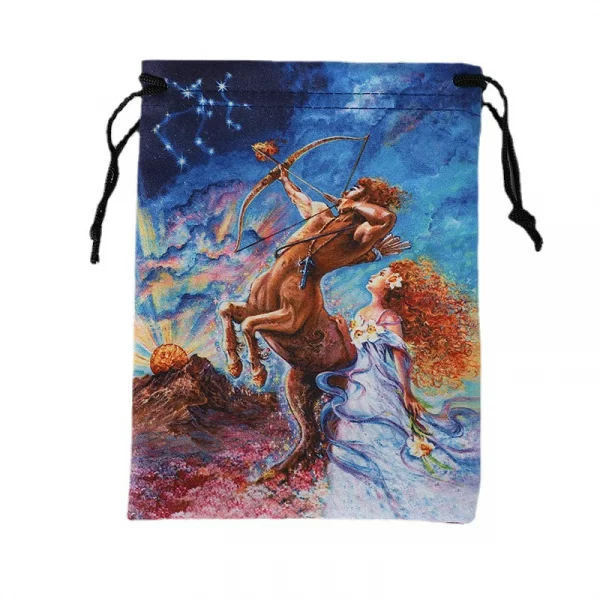 14x18cm double-sided velvet bag, Christmas and Halloween gift bag, small item storage gift bag (8)