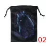 2 Black Cat Double sided Color Printed Velvet Bag Lise Velvet Talob Bag Tarot Table Bag Gift Bundle Pocket Crystal Bag (3)