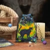 2024 New Cat Crystal Velvet Bag Animal Card Speed Pocket Tarot Card Bag Storage Bag Gift Bag (8)