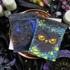 2024 New Cat Crystal Velvet Bag Animal Card Speed Pocket Tarot Card Bag Storage Bag Gift Bag (9)