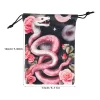 2024 New Colorful Animal Snake Velvet Bag Card Speed Pocket Tarot Card Storage Bag Crystal Gem Gift Bag (8)