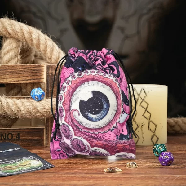 2024 New Colorful Animal Snake Velvet Bag Card Speed Pocket Tarot Card Storage Bag Crystal Gem Gift Bag (9)