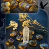 2024 New Witch Runes Glass Carving Witch Letter Symbols Inscription Stone 13-Piece Engraved Symbols (10)