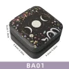 2024 new arrival black cat crystal box velvet jewelry box inscription dice storage box jewelry gift box zipper cloth box (2)