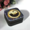 2024 new arrival black cat crystal box velvet jewelry box inscription dice storage box jewelry gift box zipper cloth box (8)