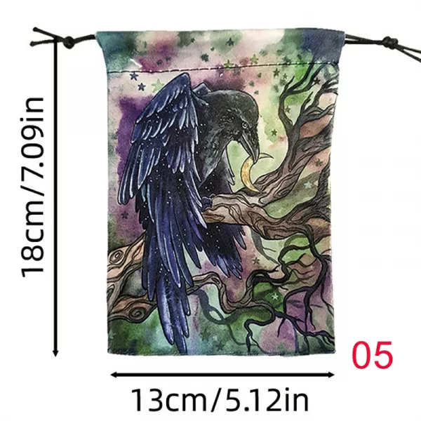 2024 new color velvet bag drawstring drawstring, animal crow brand bag, cloth bag, jewelry bag, gift bag (11)