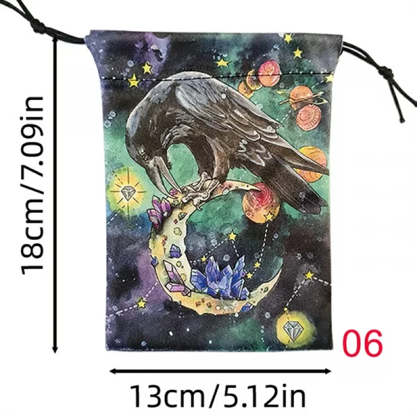 2024 new color velvet bag drawstring drawstring, animal crow brand bag, cloth bag, jewelry bag, gift bag (12)