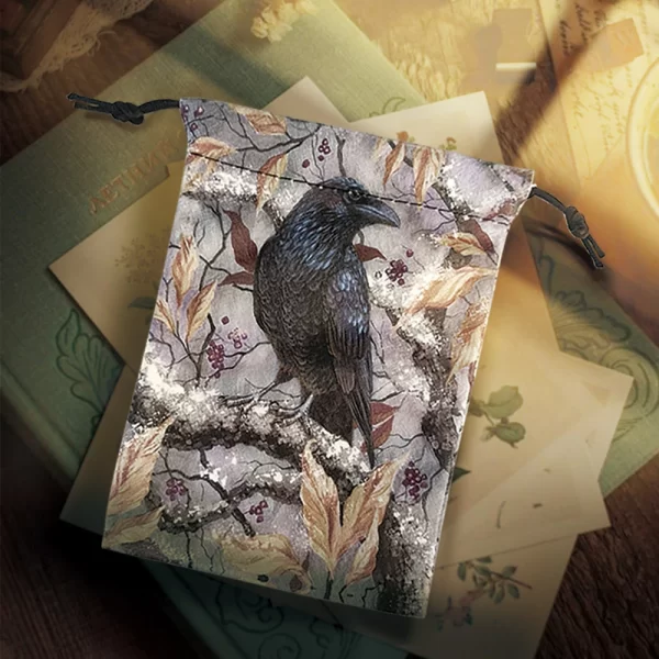 2024 new color velvet bag drawstring drawstring, animal crow brand bag, cloth bag, jewelry bag, gift bag (17)