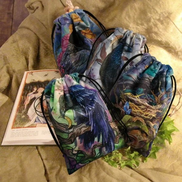 2024 new color velvet bag drawstring drawstring, animal crow brand bag, cloth bag, jewelry bag, gift bag (2)