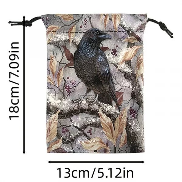 2024 new color velvet bag drawstring drawstring, animal crow brand bag, cloth bag, jewelry bag, gift bag (24)