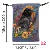 2024 new color velvet bag drawstring drawstring, animal crow brand bag, cloth bag, jewelry bag, gift bag (8)
