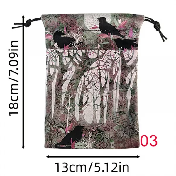 2024 new color velvet bag drawstring drawstring, animal crow brand bag, cloth bag, jewelry bag, gift bag (9)