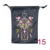 2024 new double-sided color printed butterfly velvet cloth bag, animal card speed pocket, tarot bag, storage bag, gift bag (12)