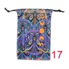 2024 new double-sided color printed butterfly velvet cloth bag, animal card speed pocket, tarot bag, storage bag, gift bag (14)