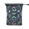 2024 new double-sided color printed butterfly velvet cloth bag, animal card speed pocket, tarot bag, storage bag, gift bag (2)