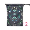 2024 new double-sided color printed butterfly velvet cloth bag, animal card speed pocket, tarot bag, storage bag, gift bag (9)