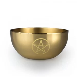 8cm 10cm pentagram bronze bowl aromatherapy brass bowl incense burner three-phase monthly supply bowl metal expansion stone decorative bowl ceremony