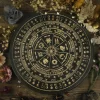 Altar Star Chart Moon Phase Calendar Game Disk Crystal Calendar Disk Solar Terms Wooden Pendulum Prayer Ceremony Wheel Carving (2)